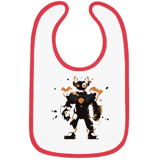 Geometric Robot Hero Bibs