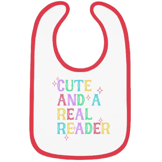 CUTE AND A REAL READER Bibs