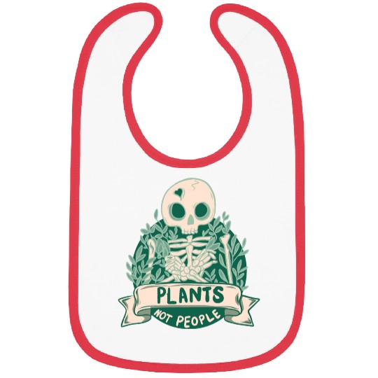 Plants Not People Skeleton Bibs
