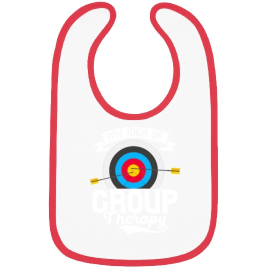 My Idea Of Group Therapy Bow & Arrows Target Arche Bibs