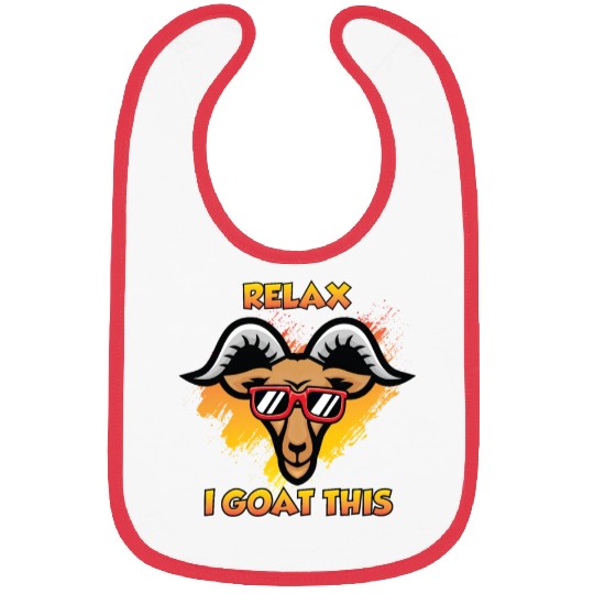 Relax i goat this funny goat pun Bibs
