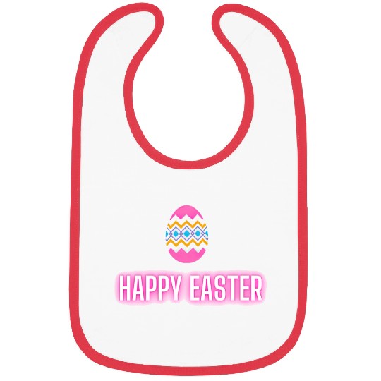 Happy easter colored eggs design Bibs