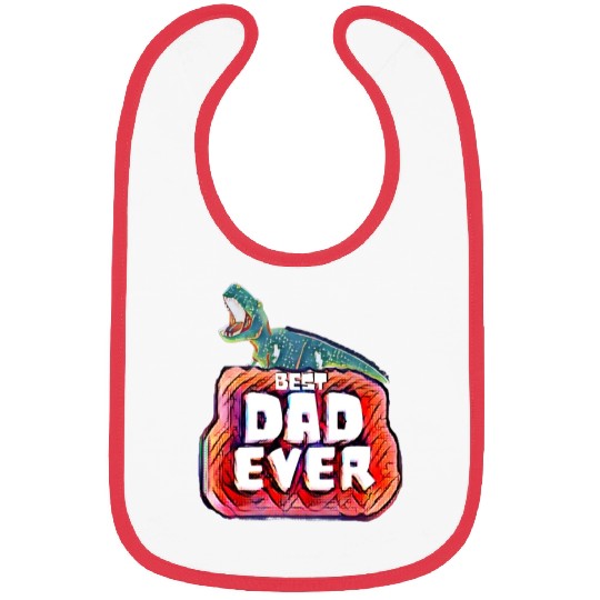 Best Dad Ever trex papa Bibs