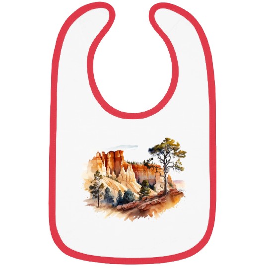 Bryce Canyon Watercolor Wonderland Bibs