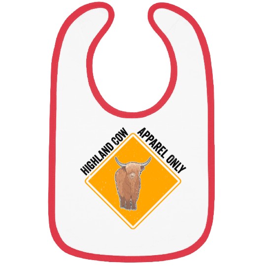 Highland Cow Apparel Only Bibs