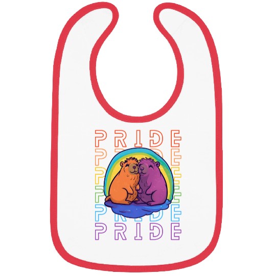 Pride Capybara Bibs
