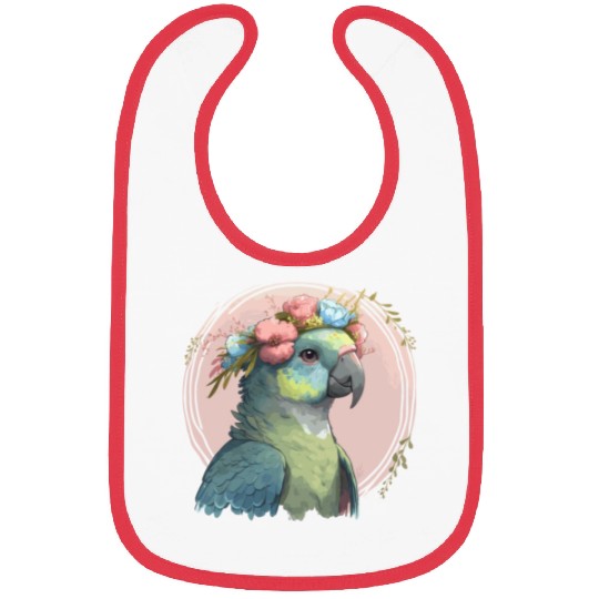 Cute Hahn's Macaw Bird Flower Crown Pet Birds Bibs