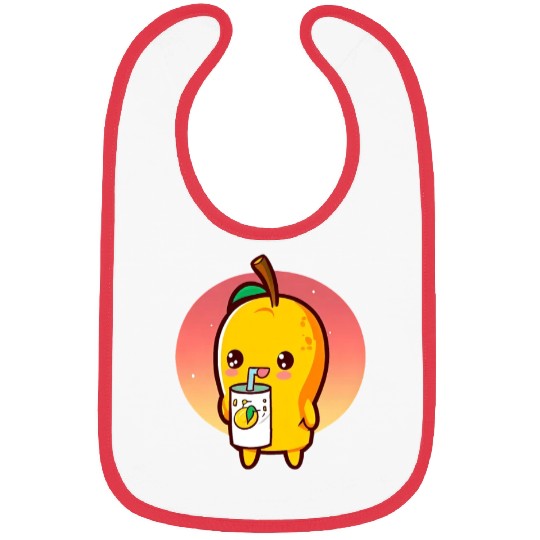 Refreshing mango enjoying mango juice Bibs