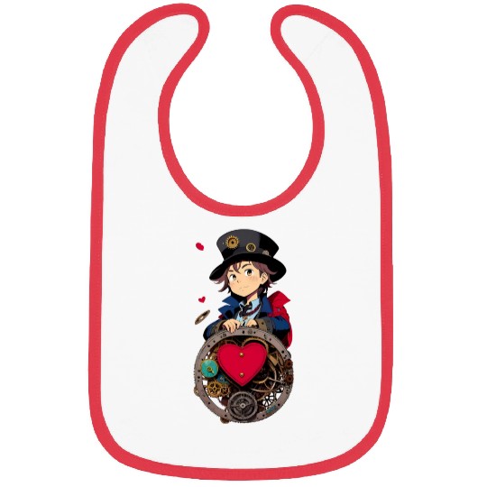 Gears and Lace: A Cute Steampunk Design Bibs