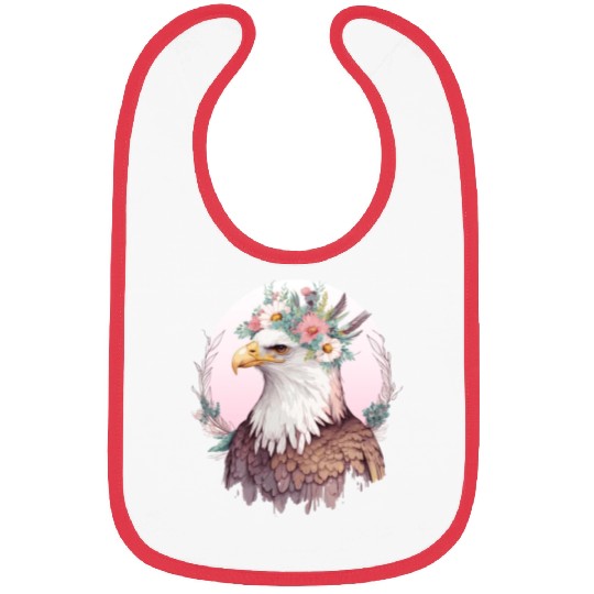 Birds Of Prey Bald Eagle Flower Crown Floral Birdi Bibs