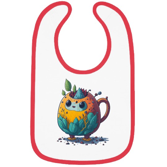 Colorful Tea Bot Bibs