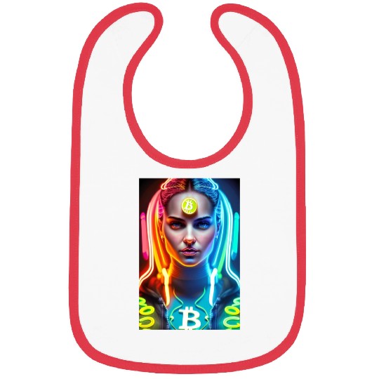 Bitcoin Woman Bibs