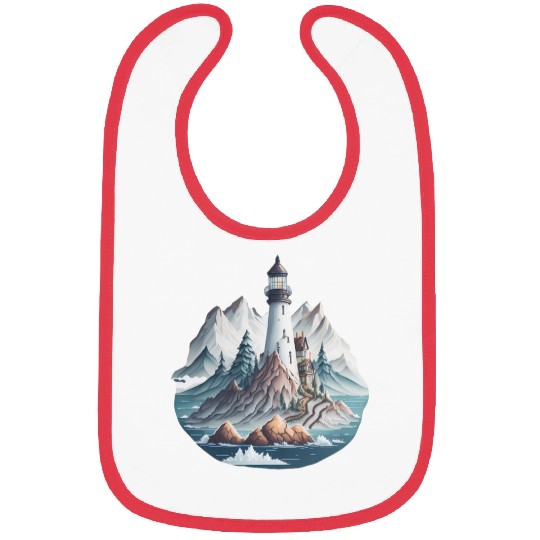 lighthouse on hills Bibs