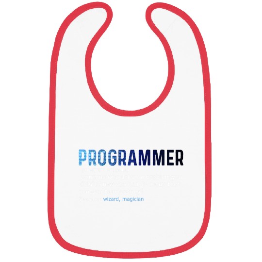 IT Nerd Geek Programmer Definition Computer Bibs