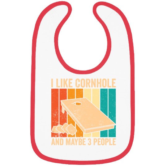 Funny Cornhole Retro Bibs