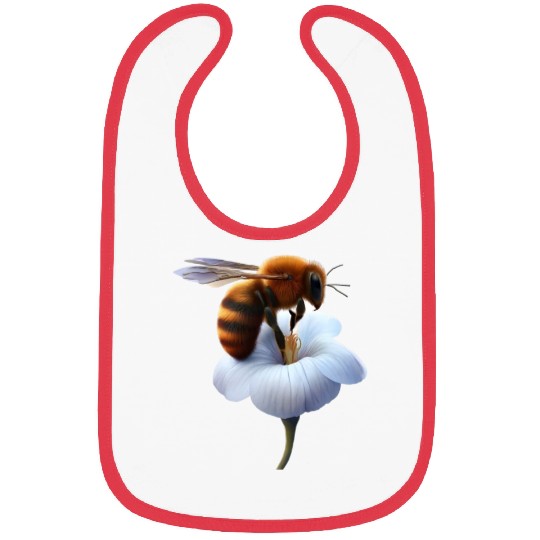 bee on flower Bibs