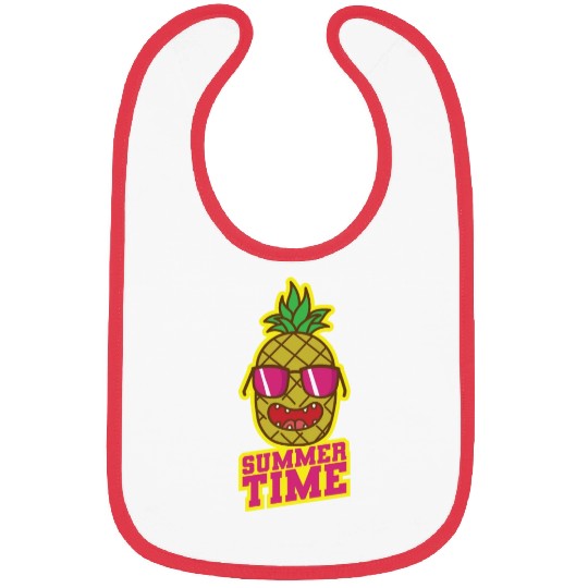 Summer Time Pineapple tropical sweet Fruit Bibs