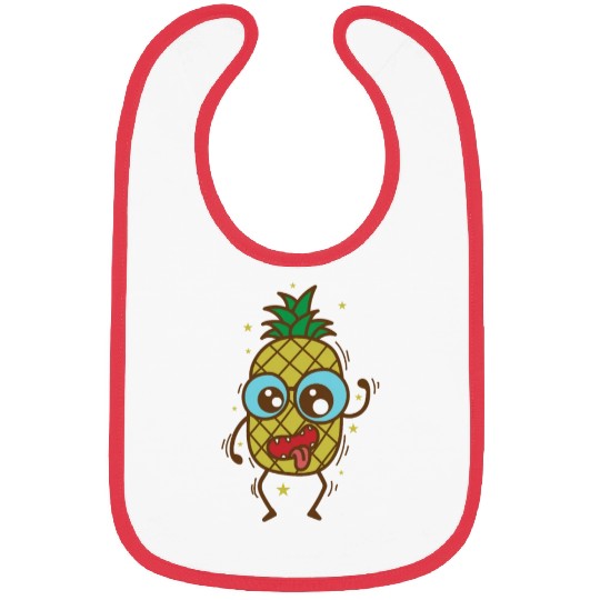 crazy Pineapple tropical sweet Fruit Bibs