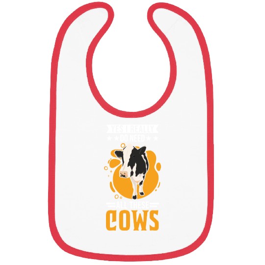 Cow Cattle Breeder Farmer Cows Bibs