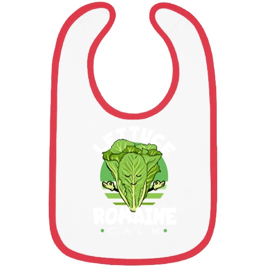 Lettuce Romaine Calm Mindfulness Vegan Yoga Lover Bibs