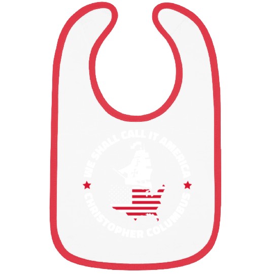Columbus Day 1492 Us Flag Bibs