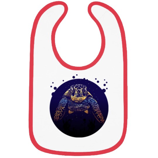 Sea Life - Colorful Sea Turtle Bibs