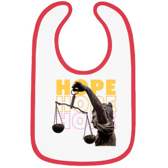 Black and yellow modern hope Bibs