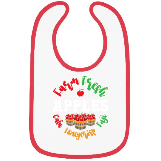 Apple Picking Farmer Fall For Toddlers Kids Women Bibs