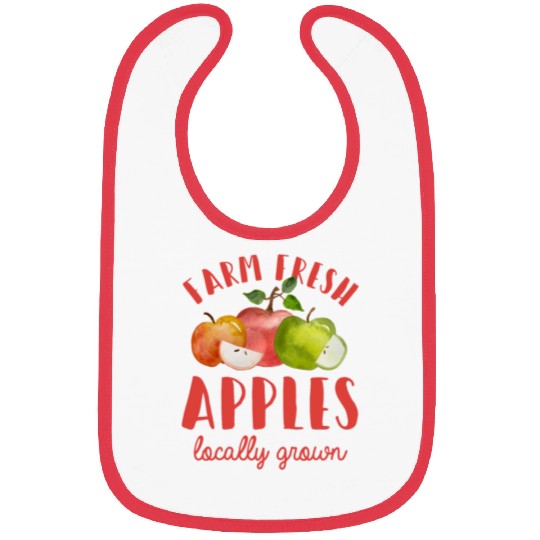 Apple Picking Farm Fresh Apples Farmer For Kids Bibs
