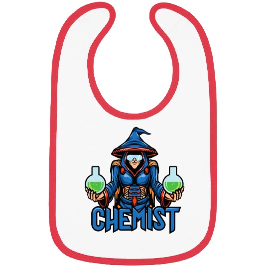 Funny science chemist elements chemists wizard Bibs