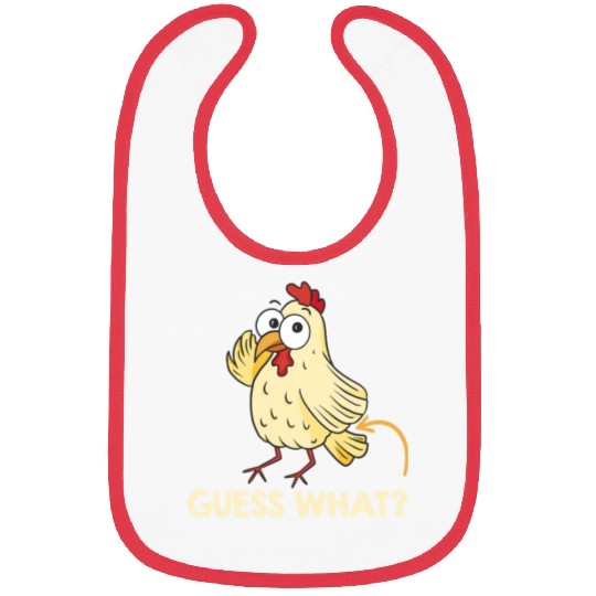 Guess What Chicken Butt Chickens Farmer Bibs