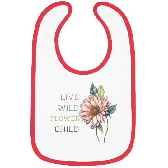 Boho flower Bibs