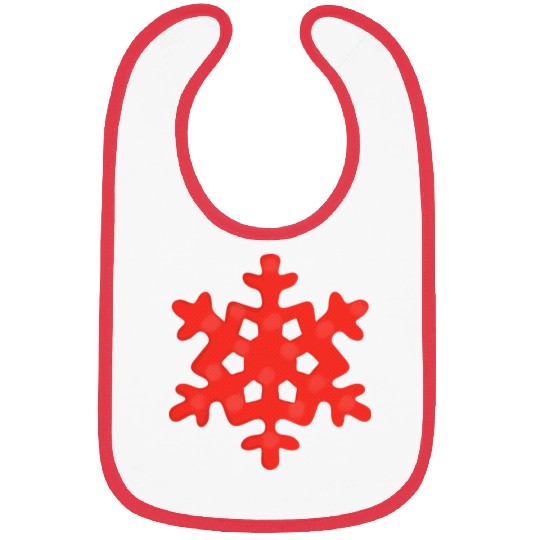 Red Snowflake Bibs