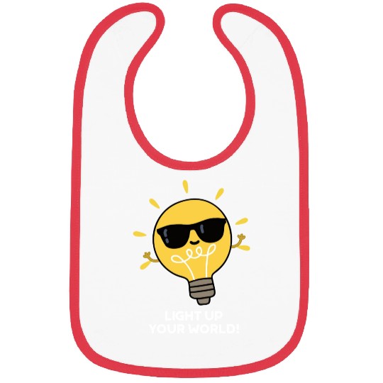 Light Up Your World Cute Positive Bulb Bibs