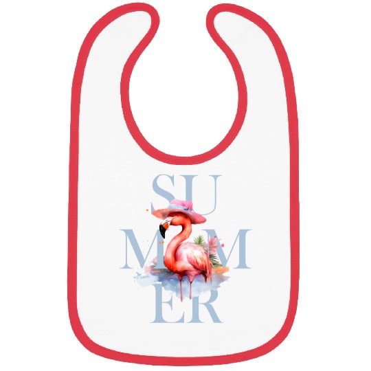 Summer Flamingo Bibs