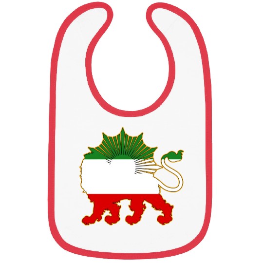 Lion and Sun Flag Bibs