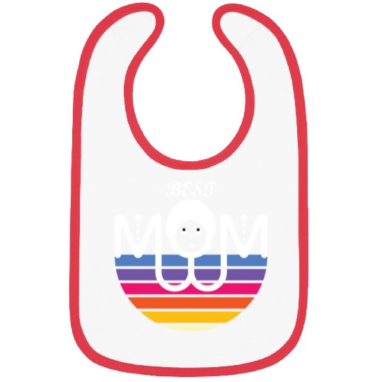 Best Mom ever, A lovely surprise to mom Bibs