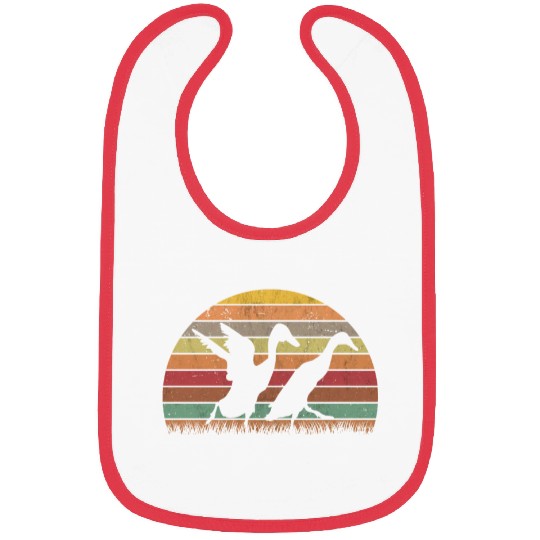 Indian Runner Duck Retro Bottle Vintage Bibs