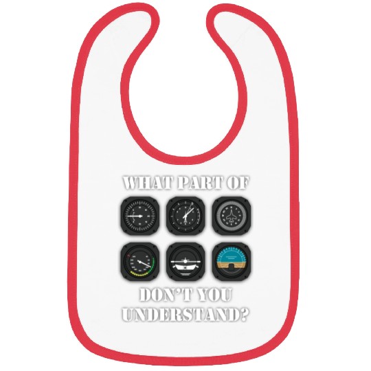 Funny Pilot - Aviation Airline Pilot Instruments Bibs