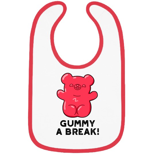 Gummy A Bread Cute Candy Bibs