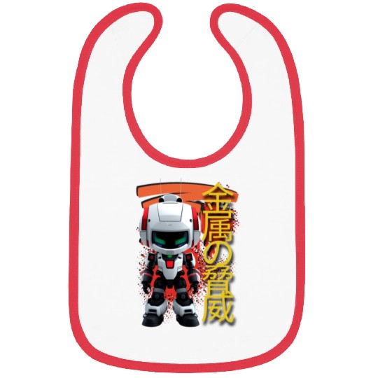 Chibi Mecha: A Cute Cyberpunk Design 7 Bibs