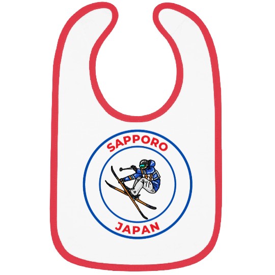 Retro Cool Skiing in Sapporo Japan Bibs