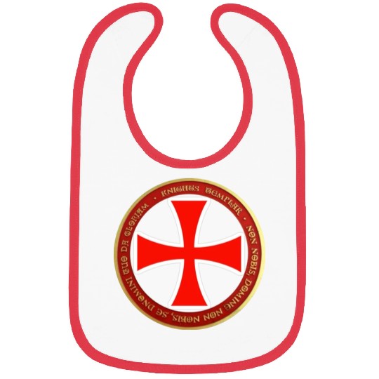 Knights templar cross shield Bibs