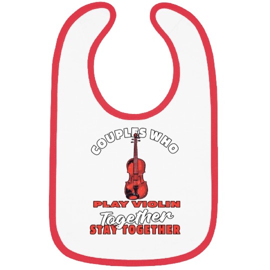 Violin Violinist Couple Bibs