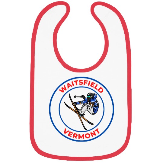 Retro Cool Skiing in Waitsfield Vermont Souvenir Bibs