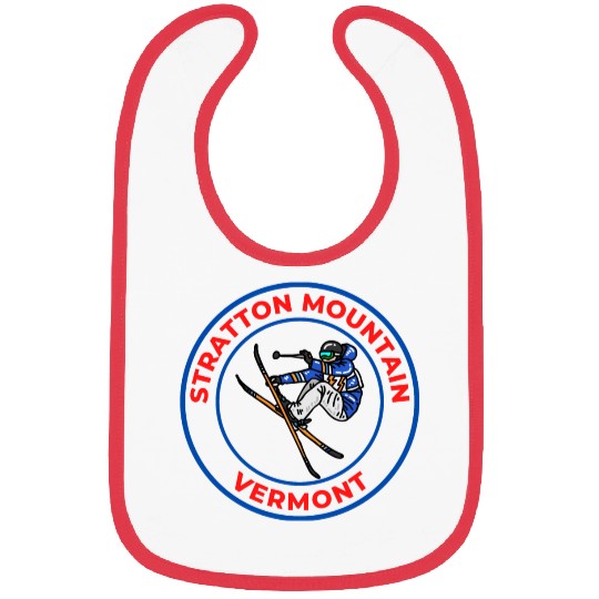 Retro Skiing Stratton Mountain Vermont Souvenir Bibs