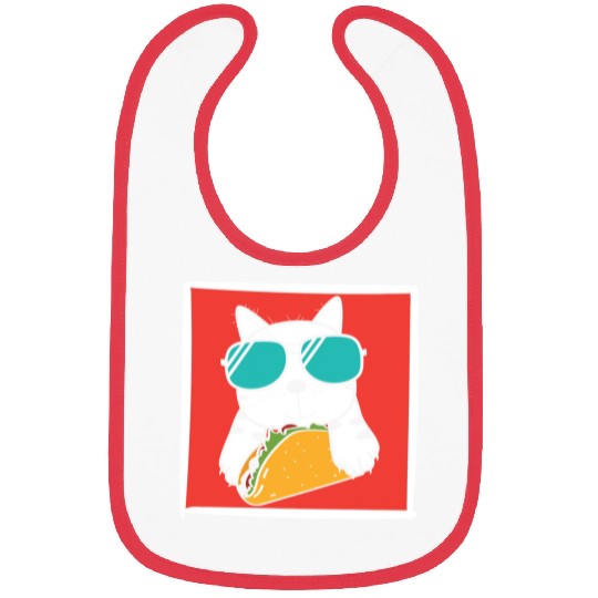 Cool Cat Taco Lover Bibs