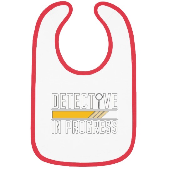 Detective In Progress Law Enforcement Fingerprint Bibs
