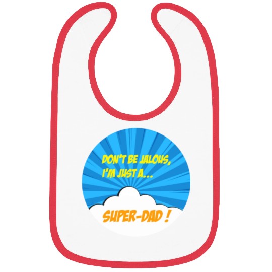 Super-dad super-hero Best dad Father's day Comics Bibs