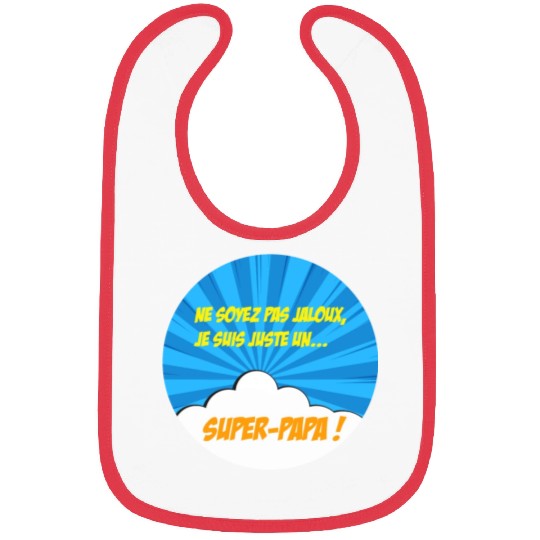 Super-dad super-hero Best dad Father's day Comics Bibs